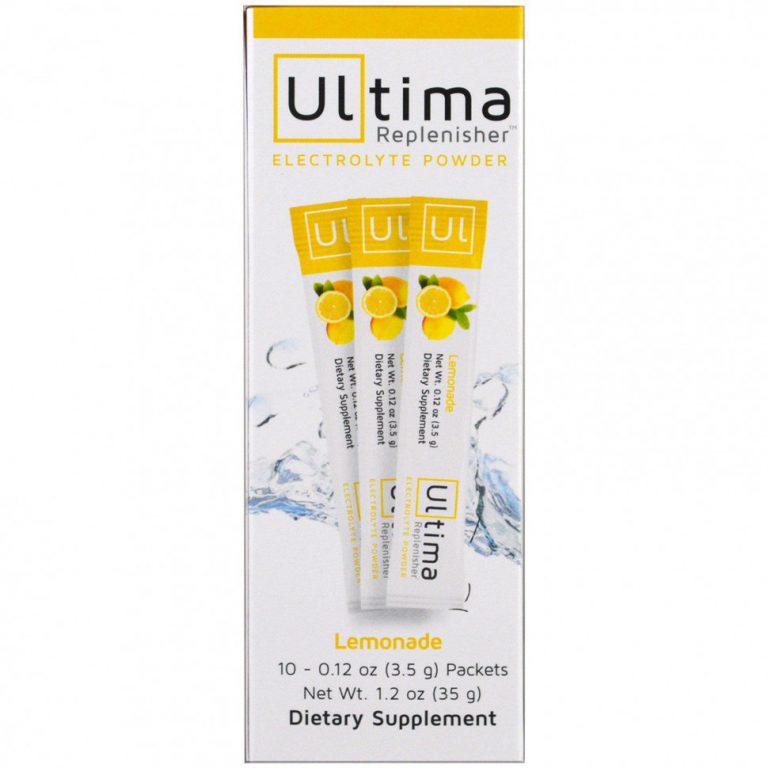 Ultima Replenisher, Электролит в порошке, Лимонад, 10 пакетов, 0,12 унции (3,5 г) каждый