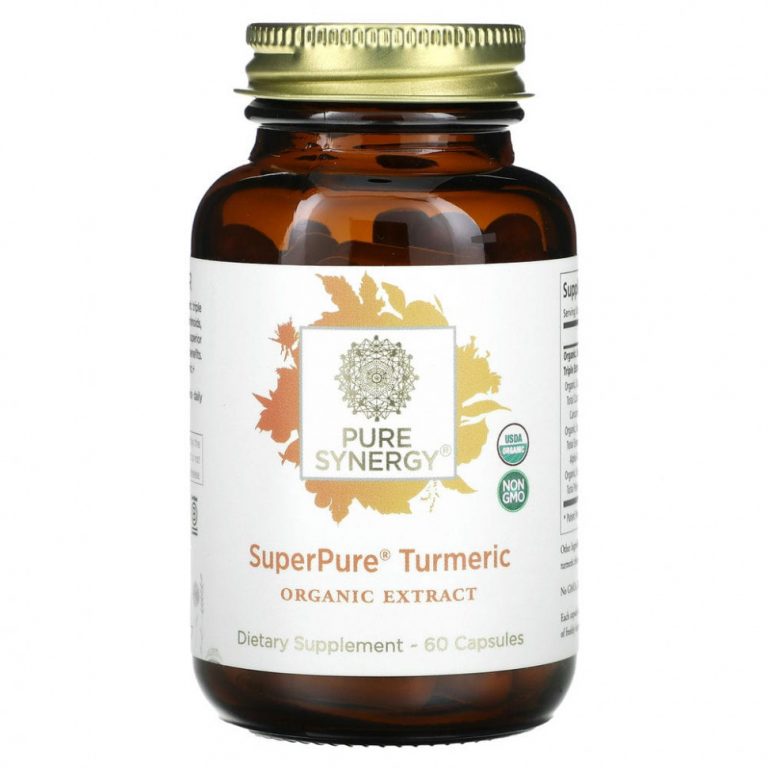 Pure Synergy, SuperPure, куркума, 60 капсул