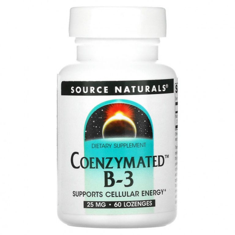 Source Naturals, Coenzymated B-3, 25 mg, 60 Lozenges