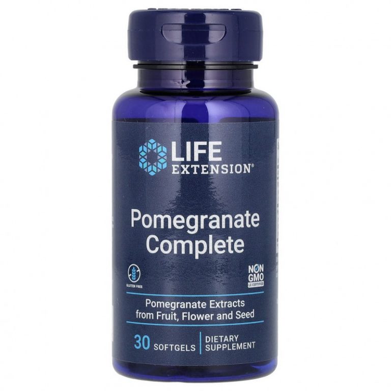 Life Extension, Pomegranate Complete, гранатовый комплекс, 30 капсул