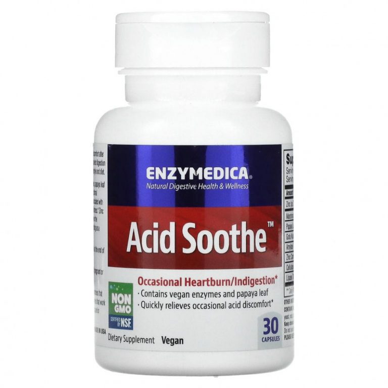 Enzymedica, Acid Soothe, 30 капсул