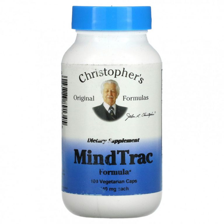 Christopher’s Original Formulas, MindTrac Formula, 440 мг, 100 вегетарианских капсул