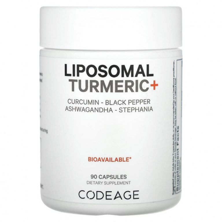 Codeage, Liposomal, ферментированная куркума, 90 капсул