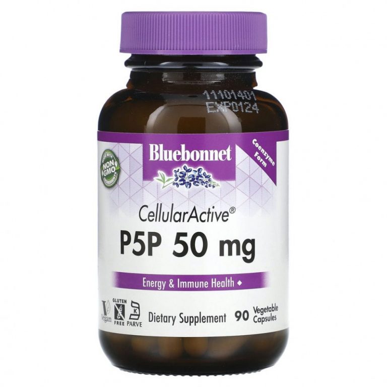 Bluebonnet Nutrition, P-5-P, 50 мг, 90 растительных капсул