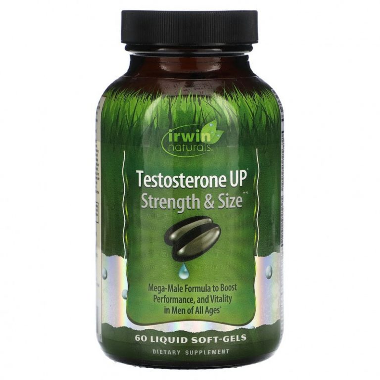 Irwin Naturals, Testosterone Up, сила и размер, 60 мягких таблеток