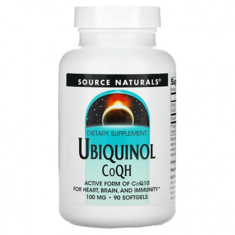 Source Naturals, Убихинол CoQH??, 100 мг, 90 капсул