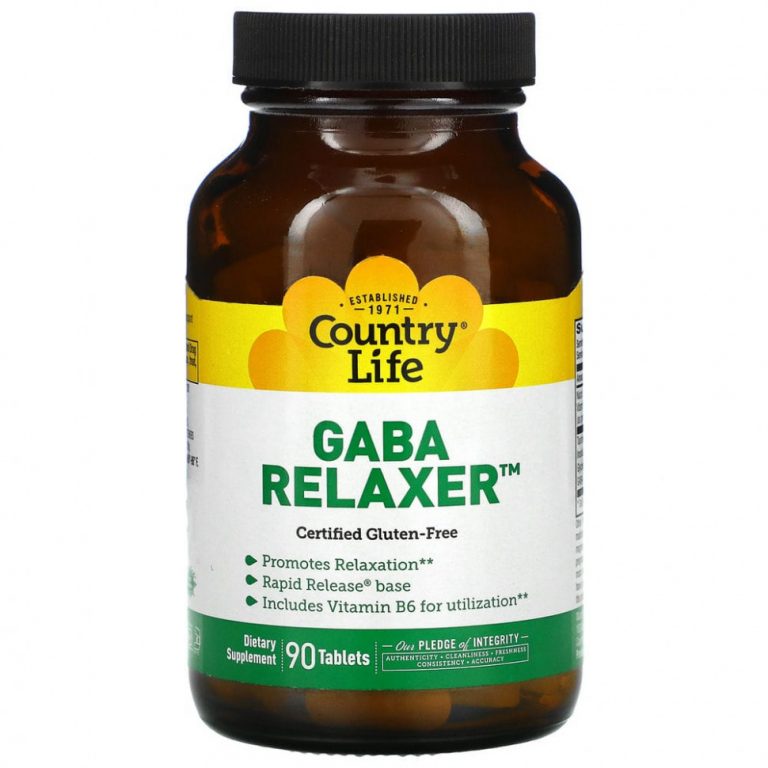 Country Life, GABA Relaxer, ГАМК, 90 таблеток