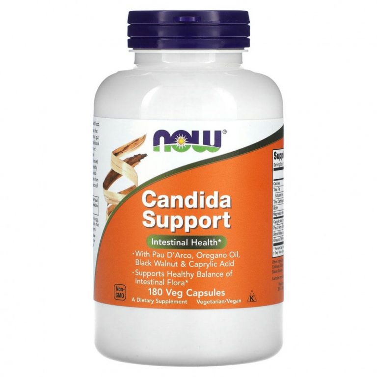 NOW Foods, Candida Support, 180 растительных капсул