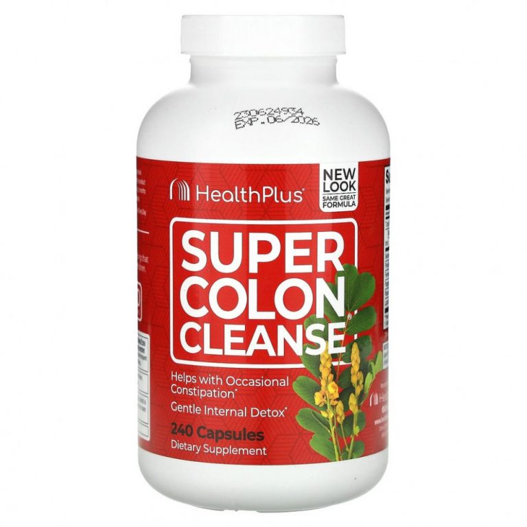 Health Plus, Super Colon Cleanse, превосходное средство для очищения толстой кишки, 240 капсул