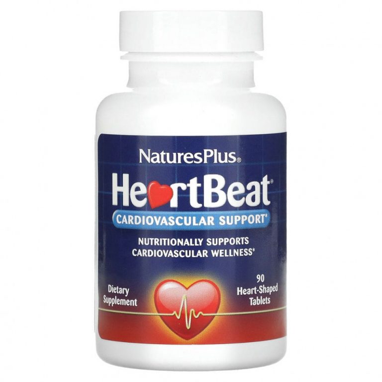 NaturesPlus, HeartBeat, поддержка сердечно-сосудистой системы, 90 таблеток в форме сердца