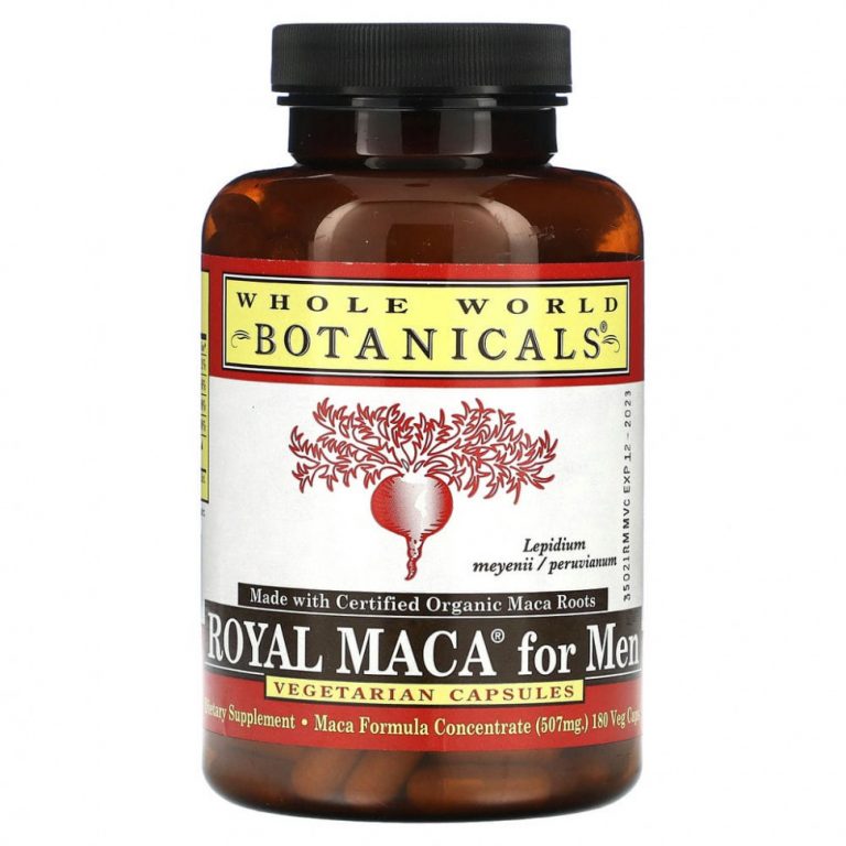 Whole World Botanicals, Royal Maca for Men, 500 mg, 180 Gelatinized Veggie Caps