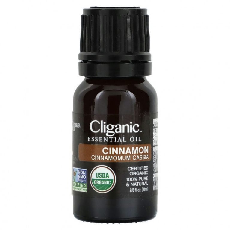 Cliganic, 100% чистое эфирное масло, масло корицы, 10 мл (0,33 жидк. Унции)