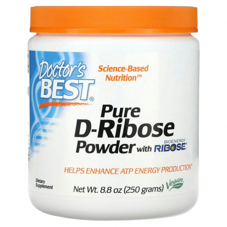 Doctor’s Best, чистый порошок D-рибозы с BioEnergy Ribose, 250 г (8,8 унции)