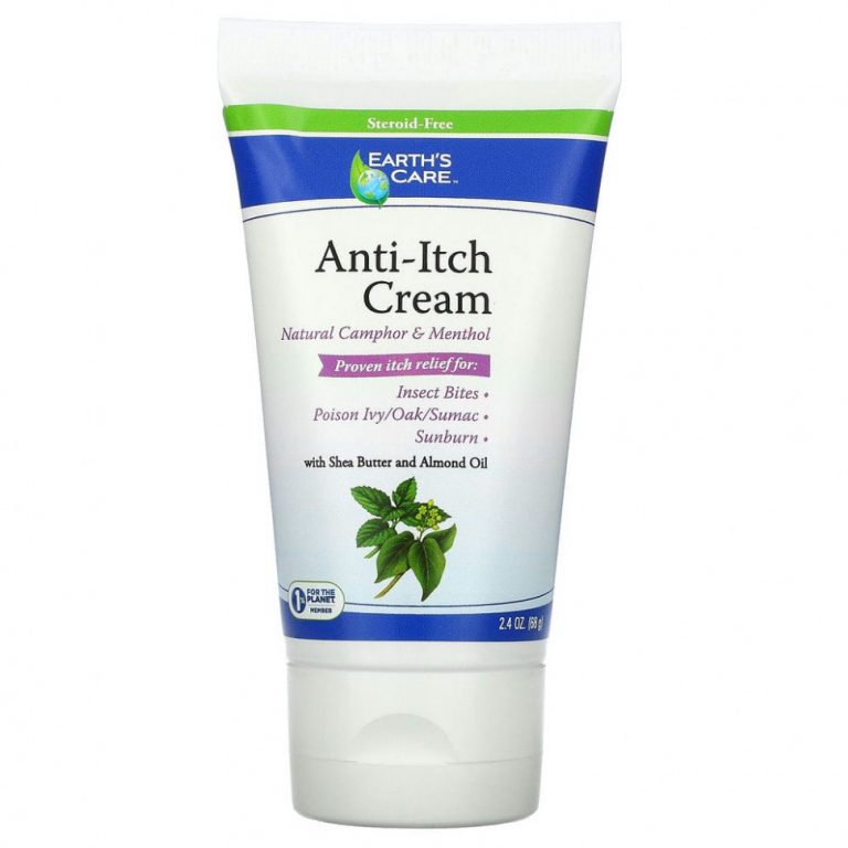 Earth’s Care, Anti-Itch Cream, Shea Butter and Almond Oil, 2.4 oz, (68 g)