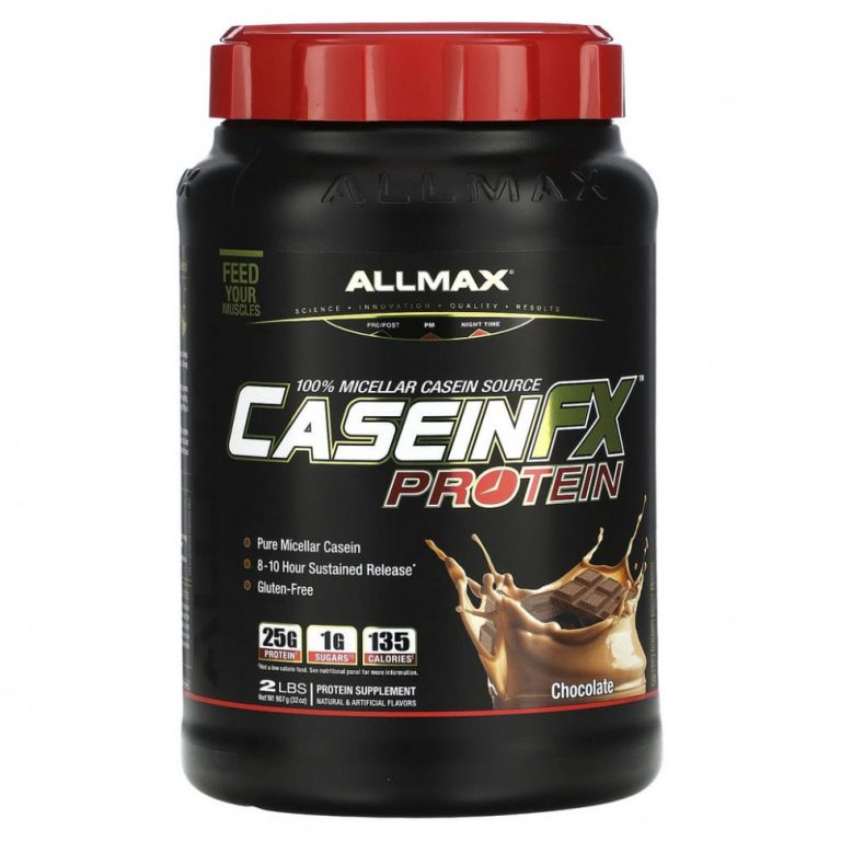 ALLMAX Nutrition, CaseinFX, 100%-ный казеиновый мицеллярный протеин, шоколад, 2 фунта (907 г)