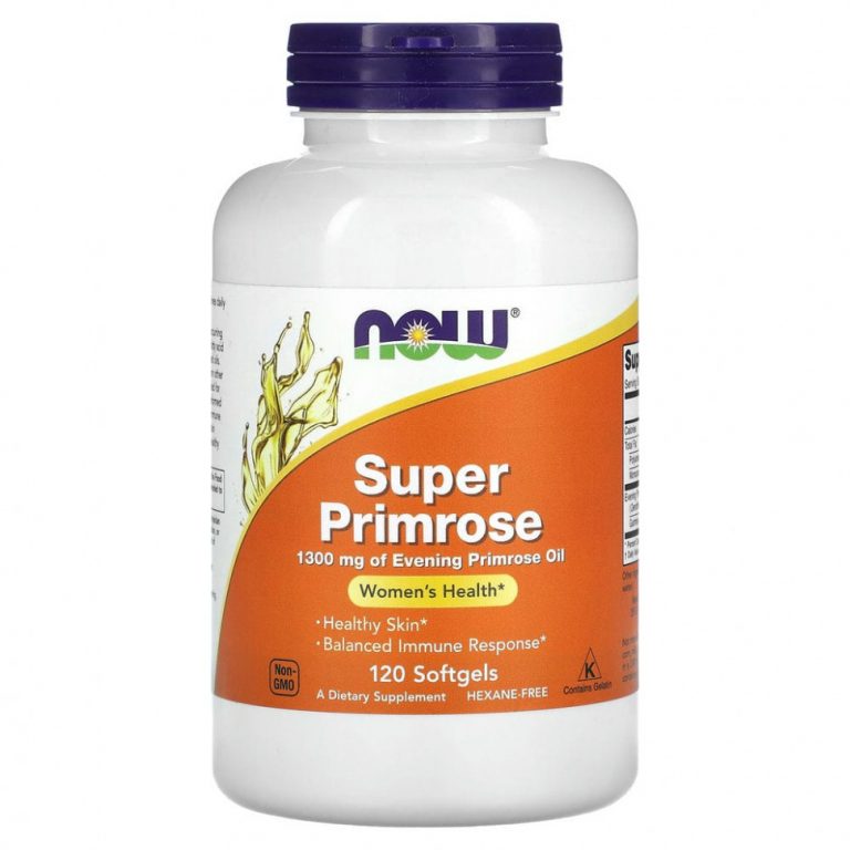 NOW Foods, Super Primrose, масло примулы вечерней, 1300 мг, 120 капсул