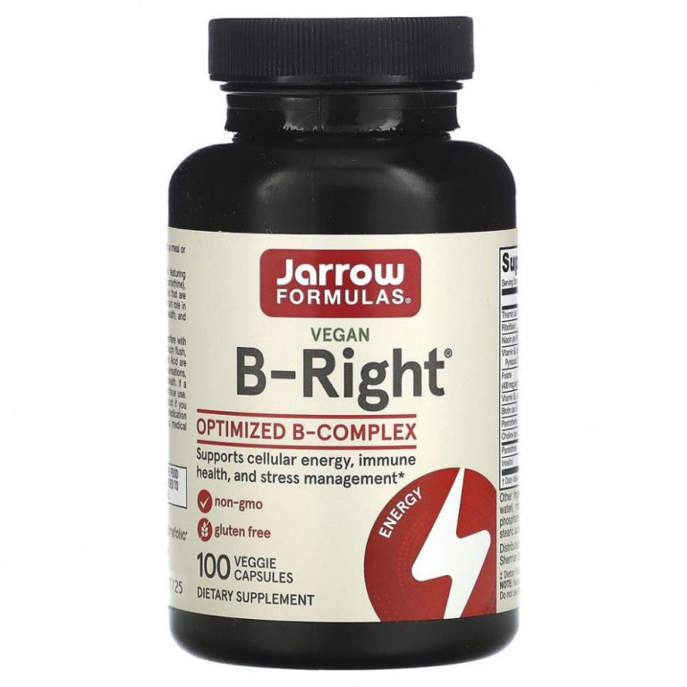 Jarrow Formulas, B-Right, 100 вегетарианских капсул