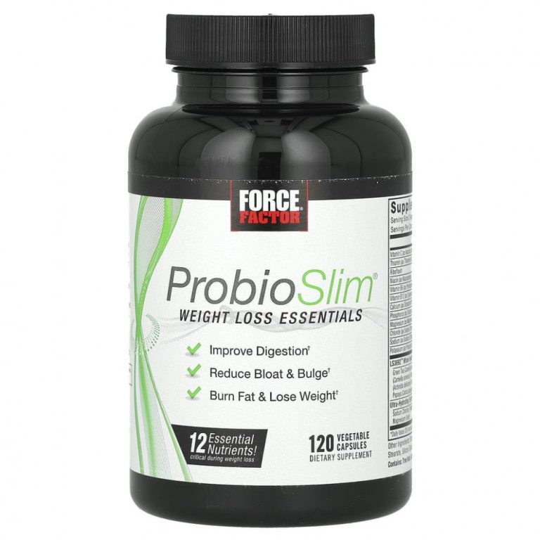 Force Factor, ProbioSlim, незаменимые питательные вещества для снижения веса, 120 капсул