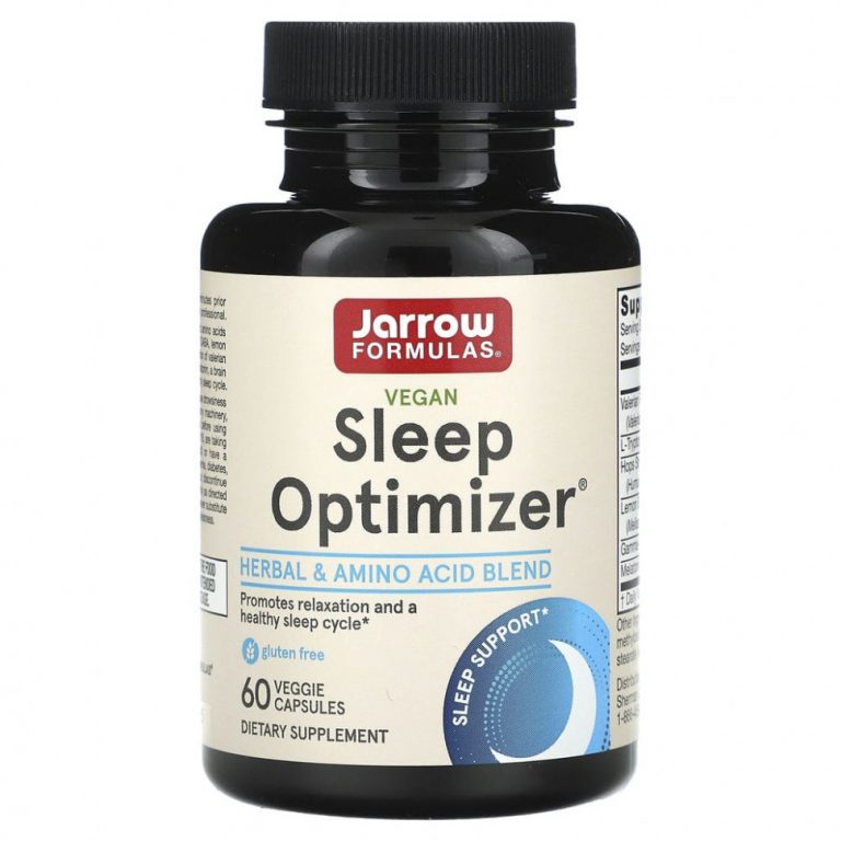 Jarrow Formulas, Sleep Optimizer, добавка для нормализации сна, 60 растительных капсул