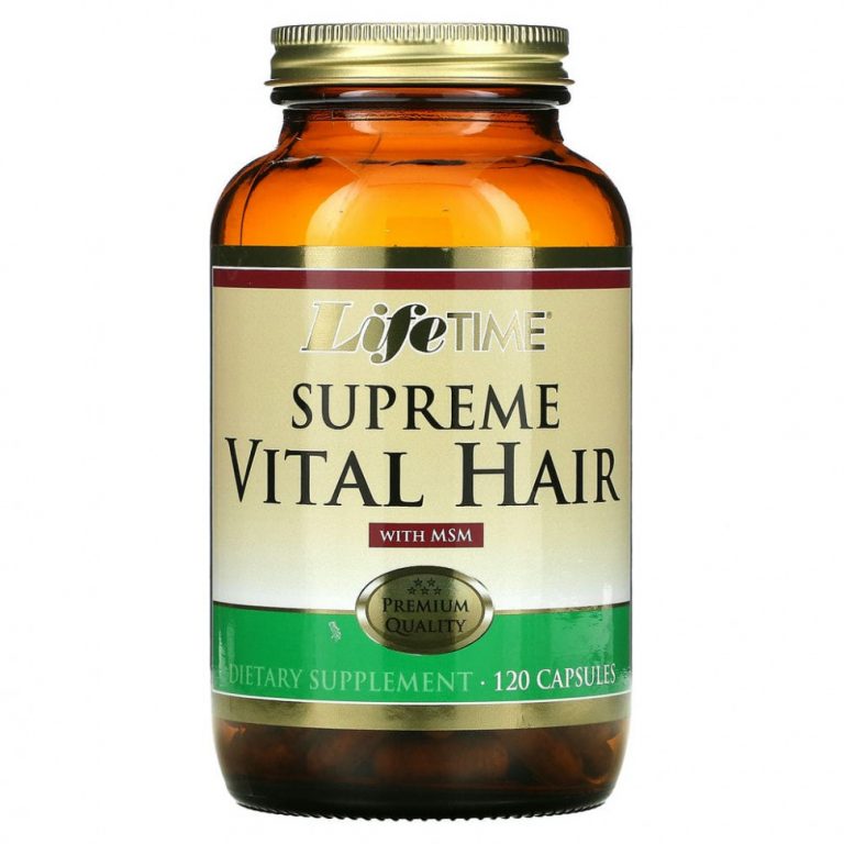 LifeTime Vitamins, Supreme Vital Hair с MSM, 120 капсул