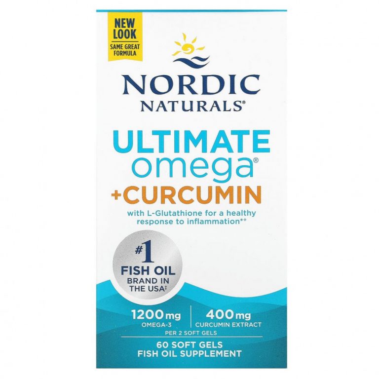 Nordic Naturals, Omega Curcumin, 1250 мг, 60 капсул