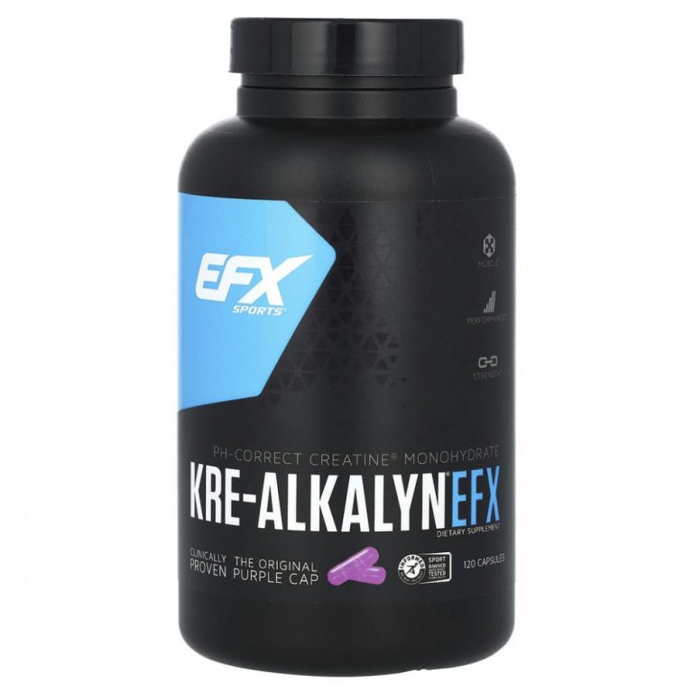 EFX Sports, Kre-Alkalyn EFX, креатин, 120 капсул