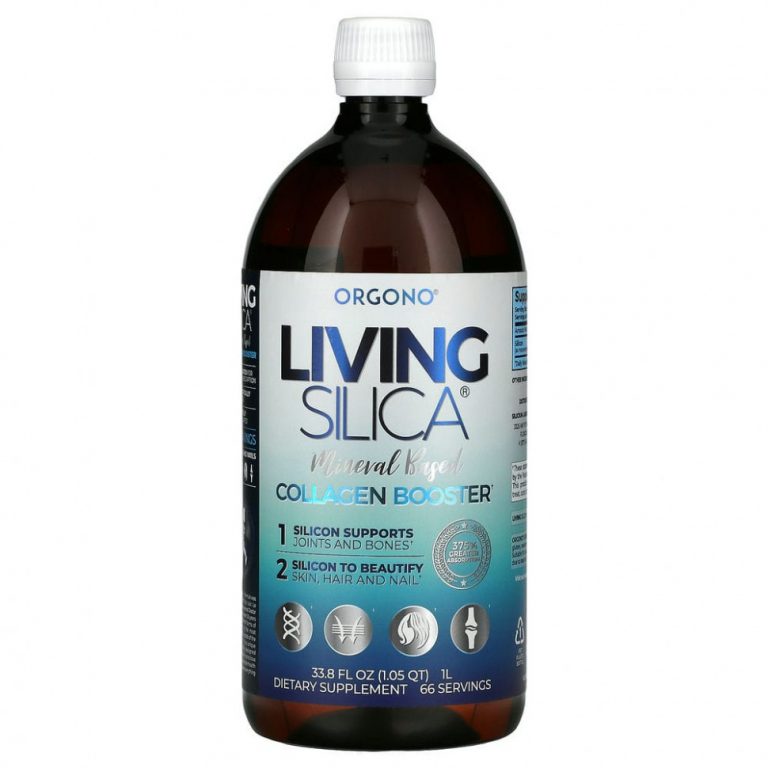 Silicium Laboratories, Orgono Living Silica, усилитель коллагена, 1 л (33,8 жидк. унции)