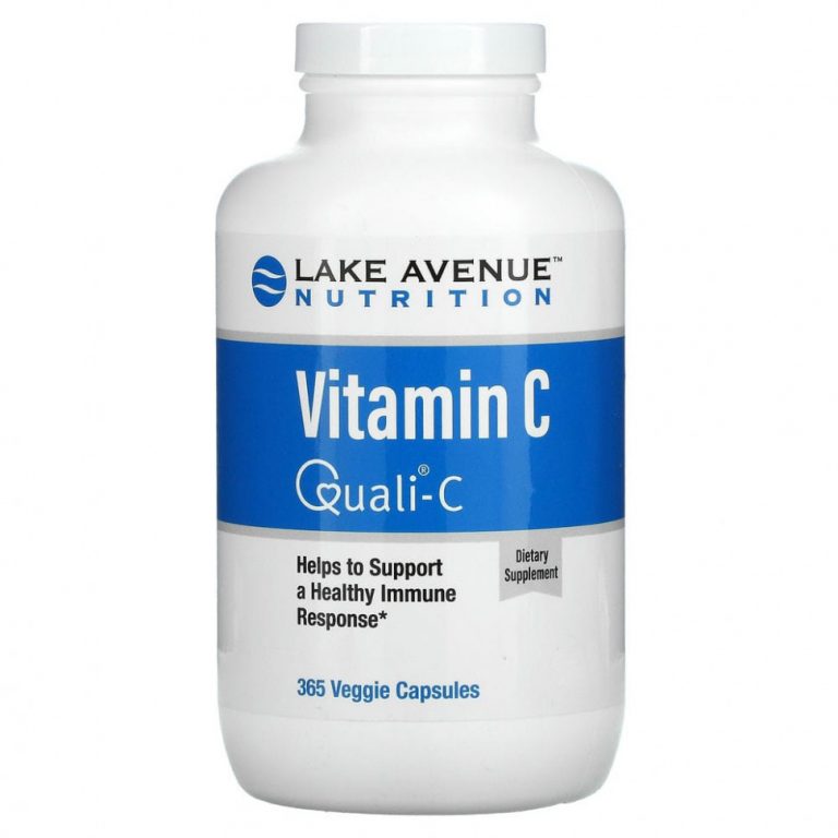 Lake Avenue Nutrition, витамин C, с Quali-C, 1000 мг, 365 растительных капсул