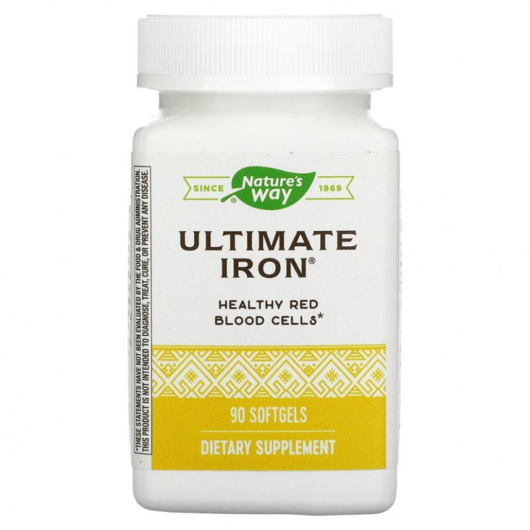 Nature’s Way, Ultimate Iron, 90 мягких таблеток