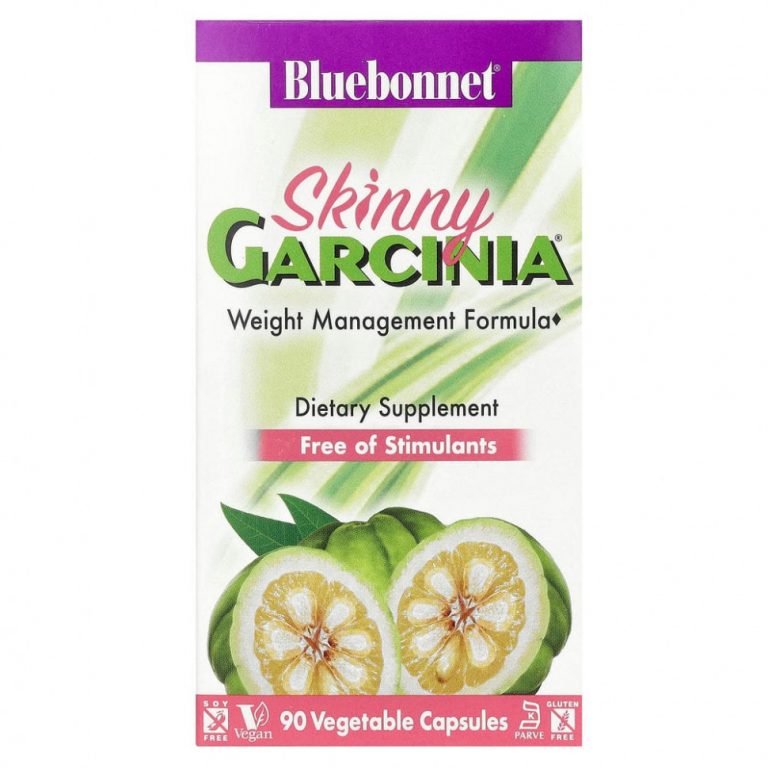 Bluebonnet Nutrition, Формула для контроля веса Skinny Garcinia, 90 растительных капсул