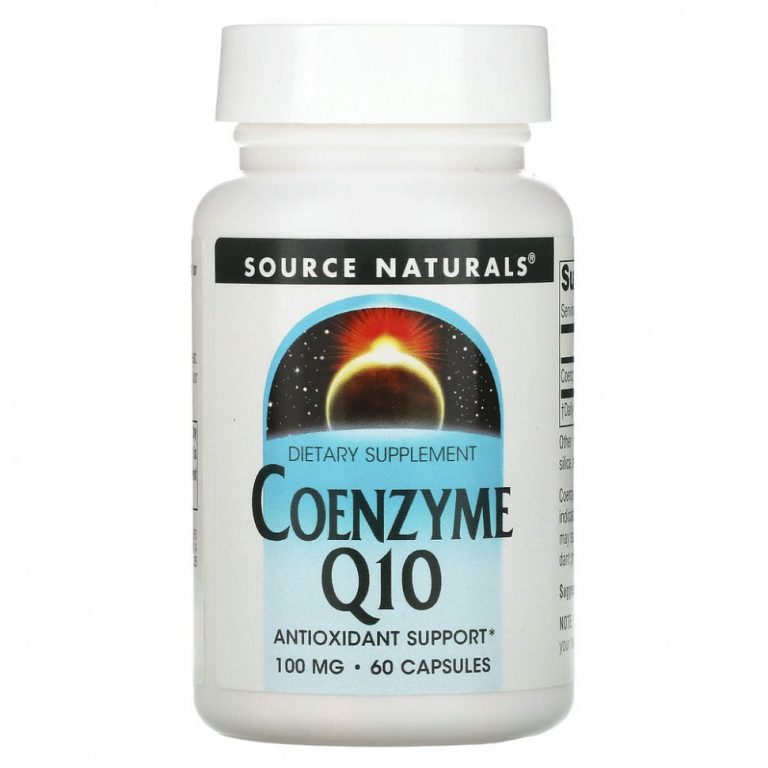 Source Naturals, коэнзим Q10, 100 мг, 60 капсул