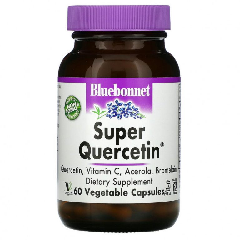 Bluebonnet Nutrition, Super Quercetin, 60 растительных капсул