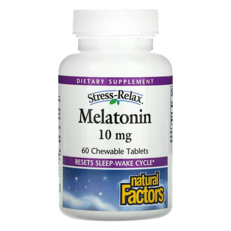 Natural Factors, Melatonin, 10 mg, 60 Chewable Tablets