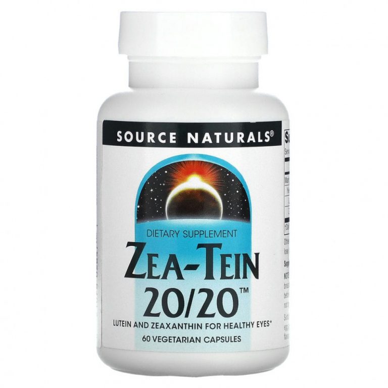 Source Naturals, Zea-Tein 20/20, 60 вегетарианских капсул