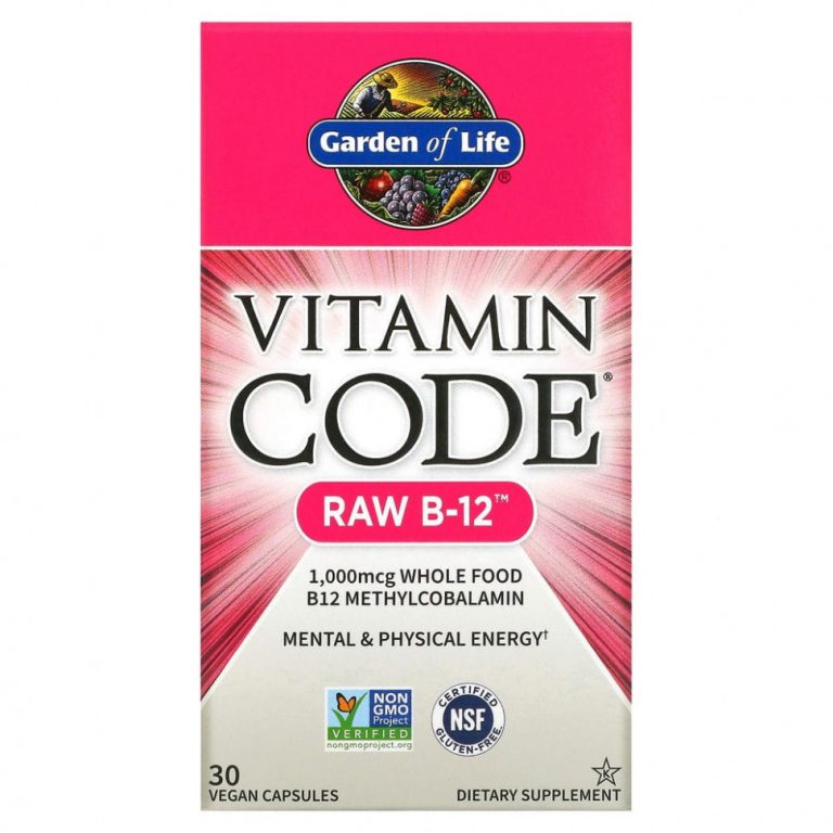 Garden of Life, Vitamin Code, RAW B12, 30 растительных капсул