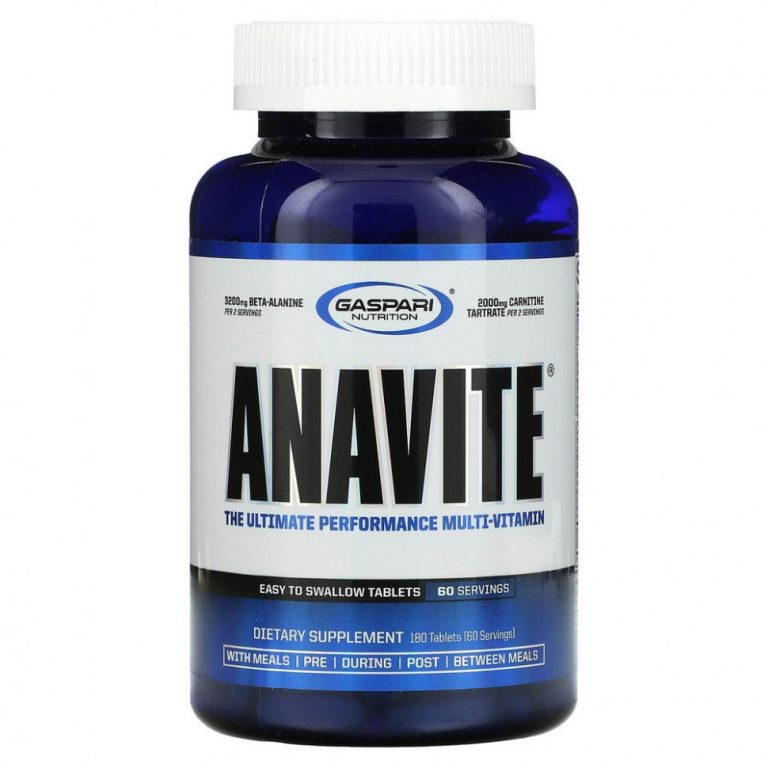 Gaspari Nutrition, ANAVITE, мультивитамины для максимальной работоспособности, 180 таблеток