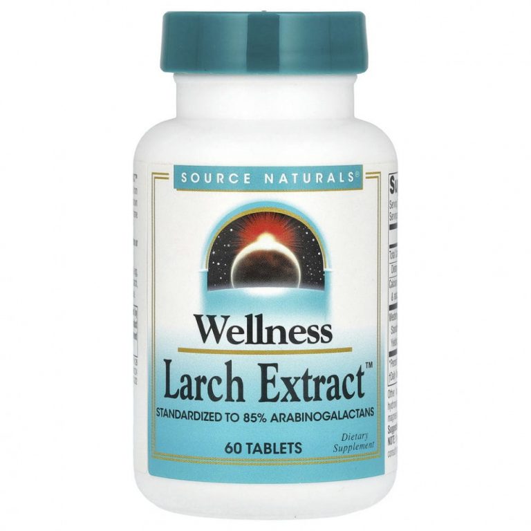 Source Naturals, Wellness, Экстракт лиственницы, 60 таблеток