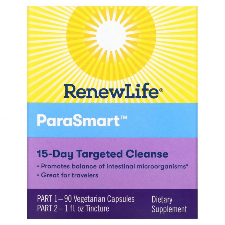 Renew Life, Направленное действие, ParaSmart, микробиологическое очищение, 15-дневная программа из 2 частей