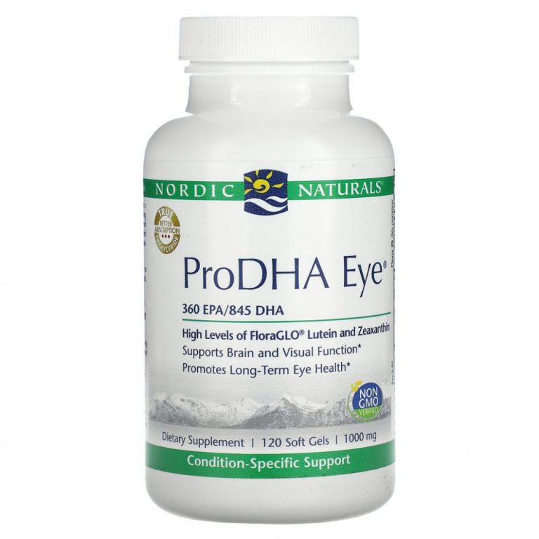 Nordic Naturals, ProDHA Eye, добавка для здоровья глаз, 1000 мг, 120 мягких таблеток