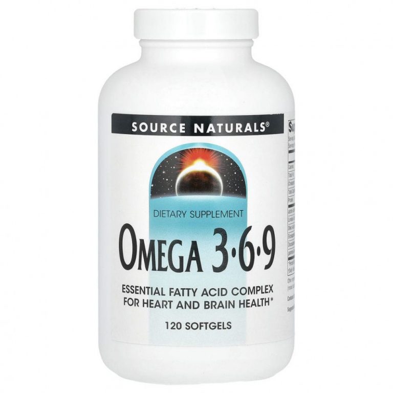 Source Naturals, Omega-3, 6, 9, 120 капсул