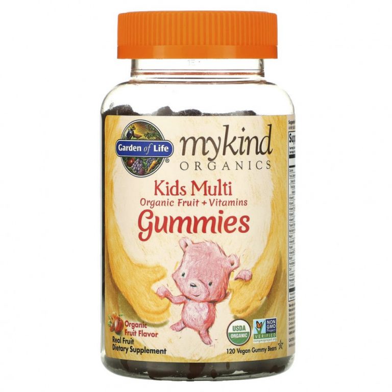 Garden of Life, MyKind Organics, Kids Multi, детские мультивитамины со вкусом органических фруктов, 120 веганских мармеладных мишек