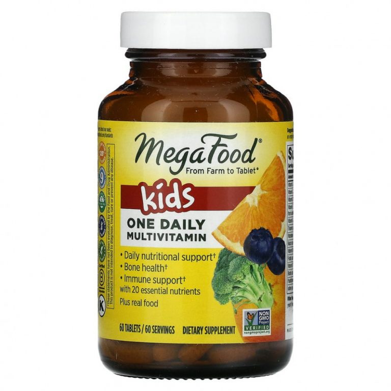 MegaFood, Kids One Daily, витамины для детей, 60 таблеток