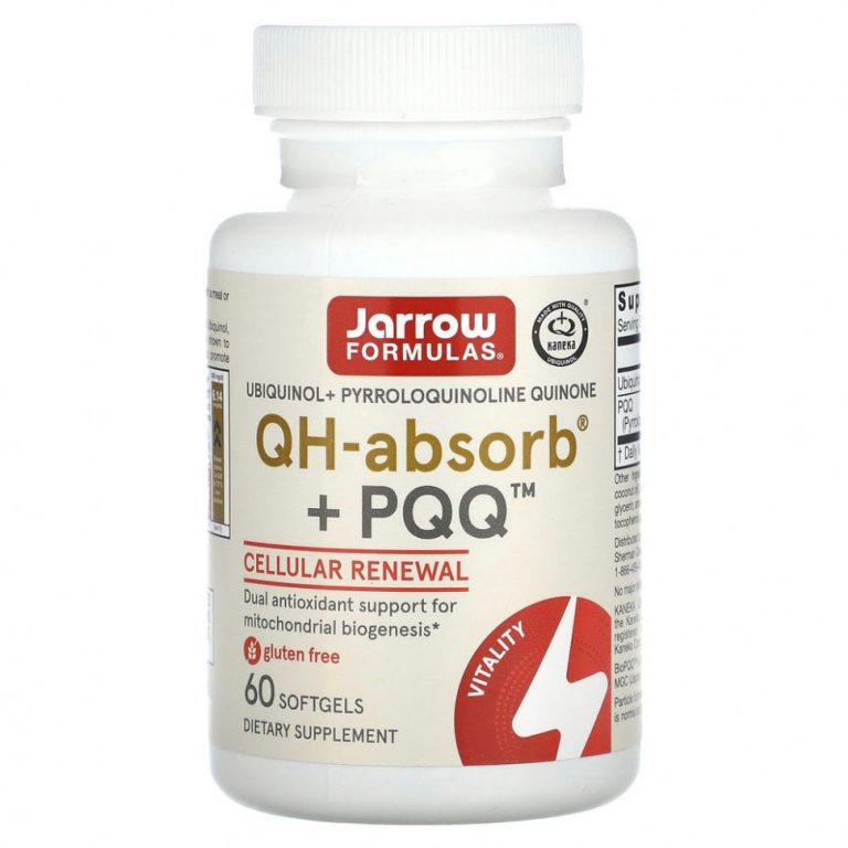 Jarrow Formulas, убихинол, QH-Absorb + PPQ, 60 мягких таблеток