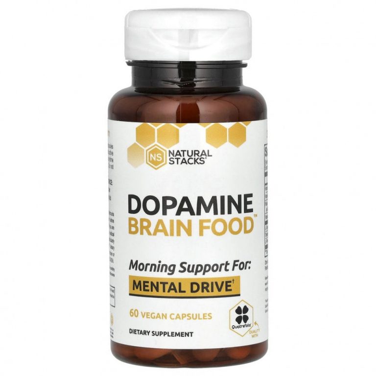 Natural Stacks, Dopamine Brain Food, 60 вегетарианских капсул