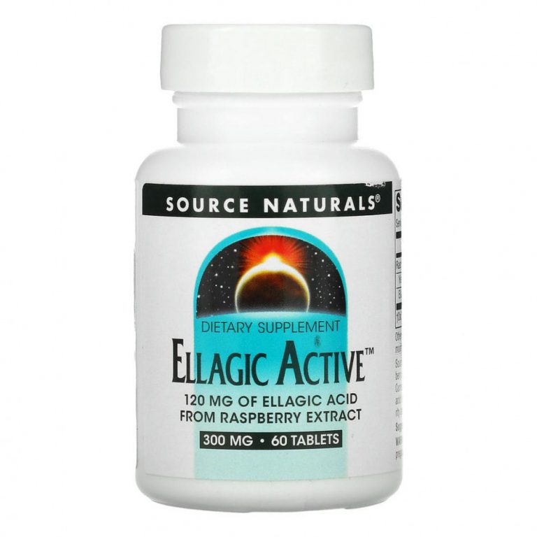 Source Naturals, Активные Эллаготанины, 300 мг, 60 таблеток