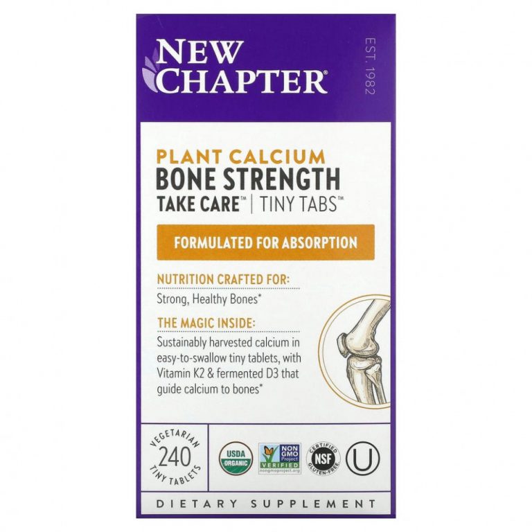 New Chapter, Bone Strength Take Care, добавка для укрепления костей с растительным кальцием, 240 вегетарианских мини-таблеток