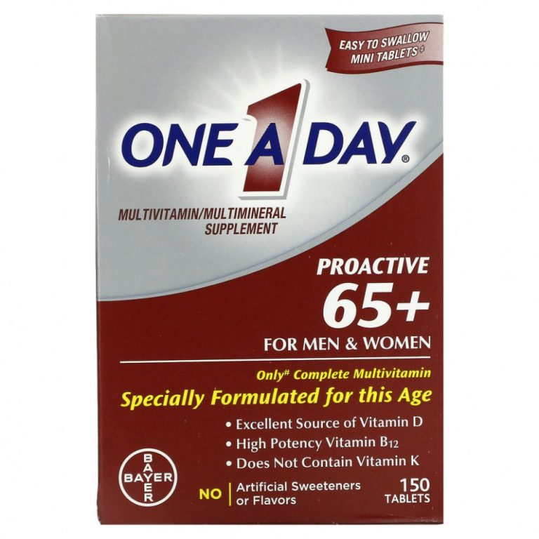 One-A-Day, Proactive 65+, мультивитаминная / мультиминеральная добавка, для мужчин и женщин, 150 таблеток