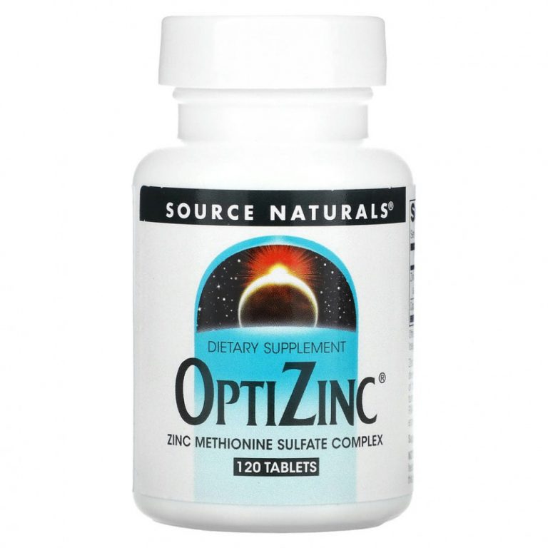 Source Naturals, OptiZinc, 120 таблеток