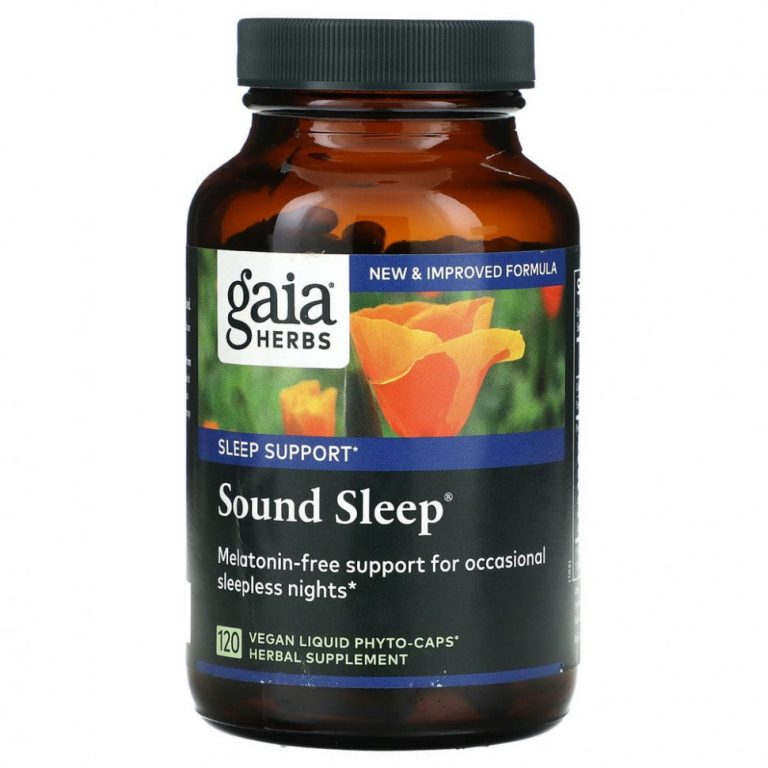 Gaia Herbs, Sound Sleep, средство для здорового сна, 120 веганских капсул Phyto-Cap с жидкостью