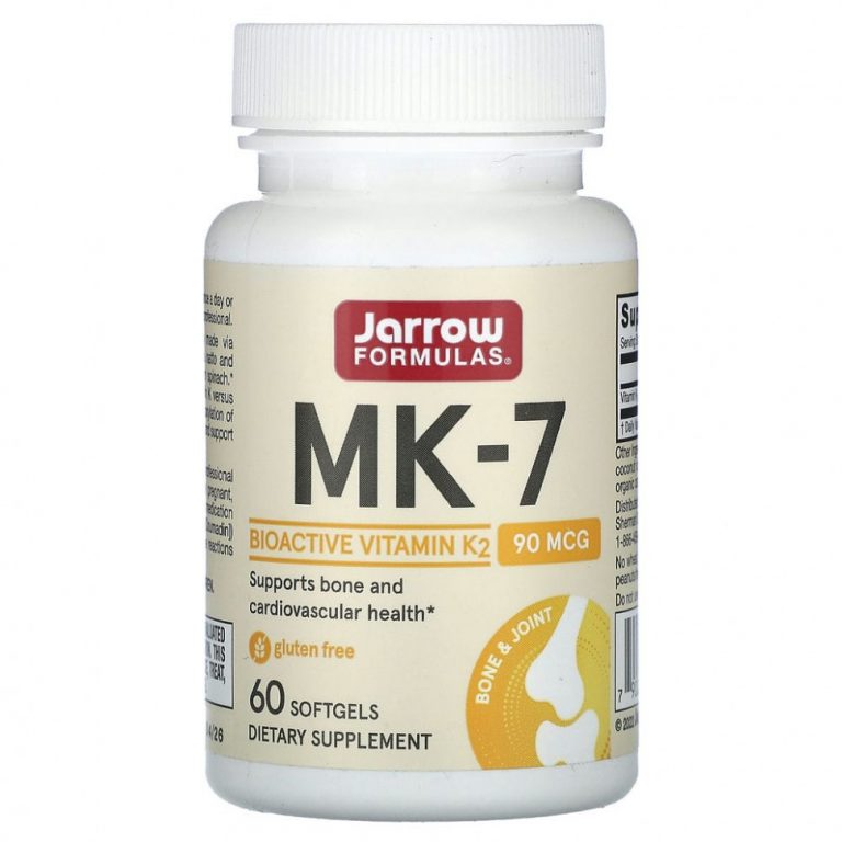 Jarrow Formulas, MK-7, 90 мкг, 60 капсул